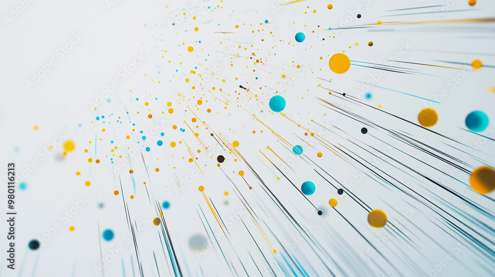 Abstract white background with Colorful geometric and circle lines. Digital future technology . Abstract business connection of lines from nodes innovation of communication in the network.
Abstract white background with Colorful geometric and circle lines. Digital future technology . Abstract business connection of lines from nodes innovation of communication in the network.