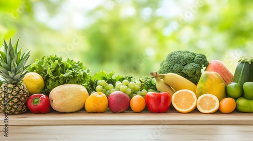 Vibrant Gut Health: Colorful Fruit and Veggie Array