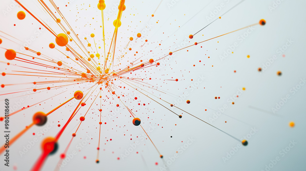 Abstract white background with Colorful geometric and circle lines. Digital future technology . Abstract business connection of lines from nodes innovation of communication in the network.
Abstract white background with Colorful geometric and circle lines. Digital future technology . Abstract business connection of lines from nodes innovation of communication in the network.