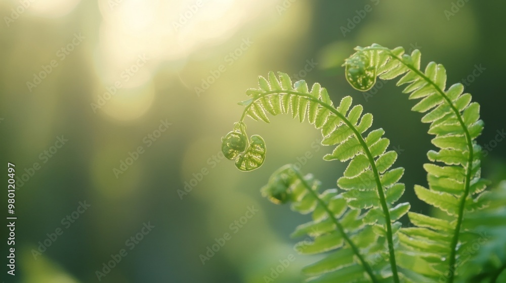 Ferns Unfurling in Spring, a serene depiction of tender green leaves opening to welcome the warmth of spring, capturing the essence of renewal and growth in nature. Ferns Unfurling in Spring, a serene depiction of tender green leaves opening to welcome the warmth of spring, capturing the essence of renewal and growth in nature.