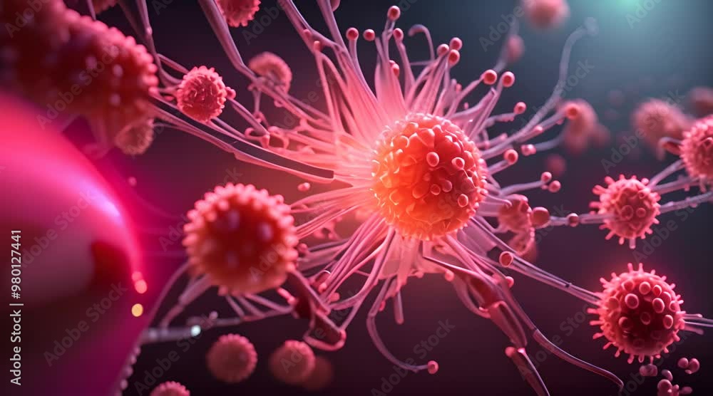 Omicron virus covid 19 virus epidemic pandemic 4k animation Omicron virus covid 19 virus epidemic pandemic 4k animation