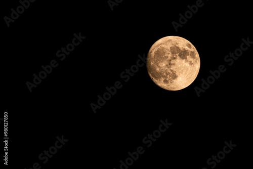 Full moon in the night over Abilene Texas Sep 16, 2024 - 10