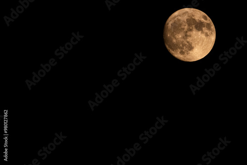 Full moon in the night over Abilene Texas Sep 16, 2024 - 7