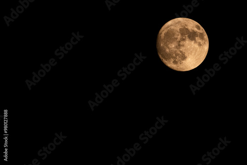 Full moon in the night over Abilene Texas Sep 16, 2024 - 3