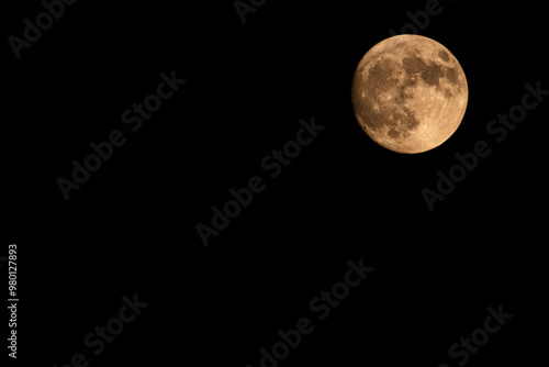 Full moon in the night over Abilene Texas Sep 16, 2024 - 2