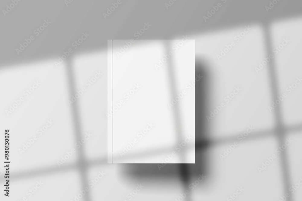Magazine, catalog or brochure mock up isolated on gray background. 3d illustration Magazine, catalog or brochure mock up isolated on gray background. 3d illustration