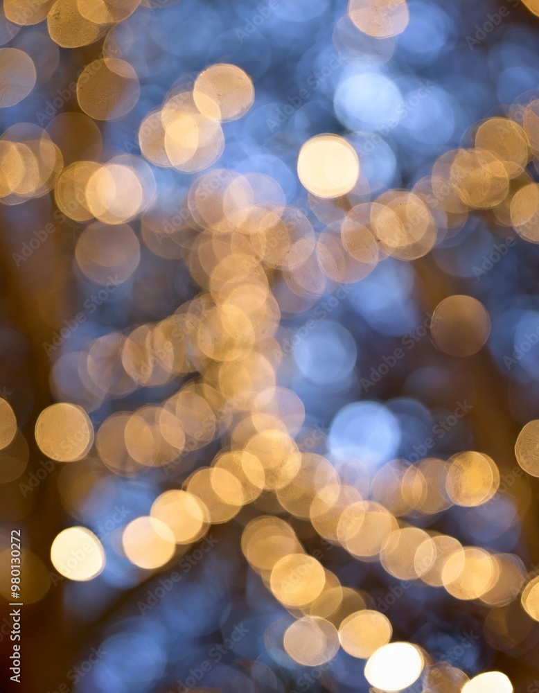 Blurry lights with depth of field creating a dreamy abstract background Blurry lights with depth of field creating a dreamy abstract background