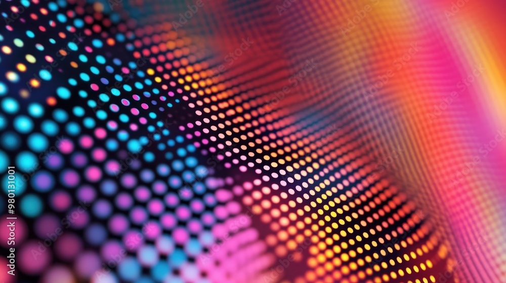 Abstract background featuring a dot pattern with repeating colors Abstract background featuring a dot pattern with repeating colors