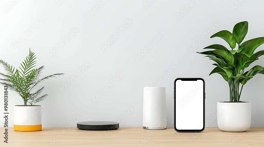 Modern Smart Home Technology Connected by High-Speed Network Telecommunication Infrastructure with Copy Space. Modern Smart Home Technology Connected by High-Speed Network Telecommunication Infrastructure with Copy Space.