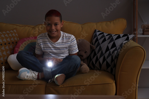 Little African-American boy...