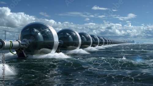 Tidal Energy: Energy produced by the harnessing of tides and ocean currents, employing tidal stream generators and tidal range systems for electricity generation.
