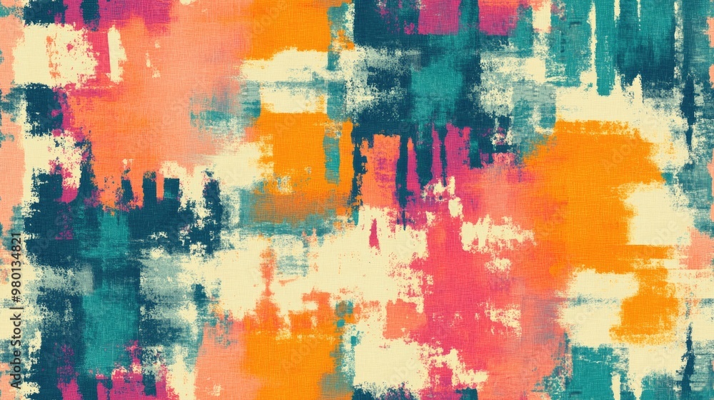 Streaked broken stripe summer tie dye batik pattern Seamless blotched stain space dyed shibori effect Washed out painterly trendy fashion print background Streaked broken stripe summer tie dye batik pattern Seamless blotched stain space dyed shibori effect Washed out painterly trendy fashion print background