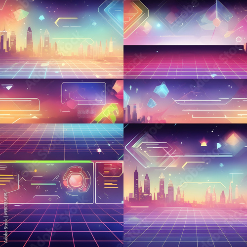 Design with retro-futuristic elements