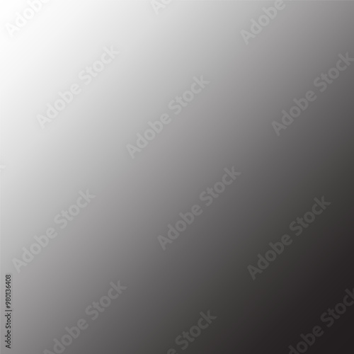 Black and white gradient. Smooth diagonal transition. Vector background.