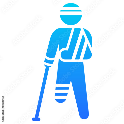 Broken Leg Icon