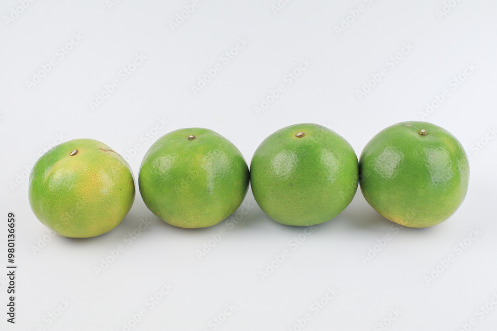 Fresh orange fruit with sliced on white background. Fresh summer fruit high vitamin C. Refresh drink.