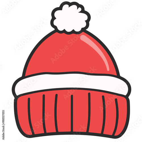 Christmas wooly hat, generative AI