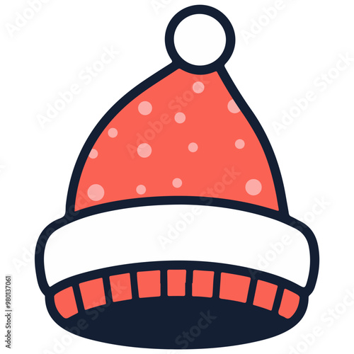 Christmas wooly hat, generative AI