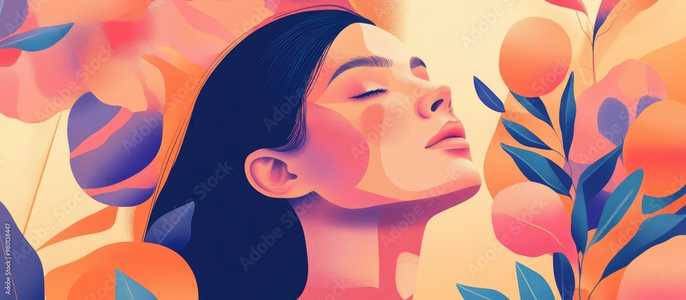 Vibrant Lifestyle Portrait: A Modern Representation of Beauty and Nature Vibrant Lifestyle Portrait: A Modern Representation of Beauty and Nature