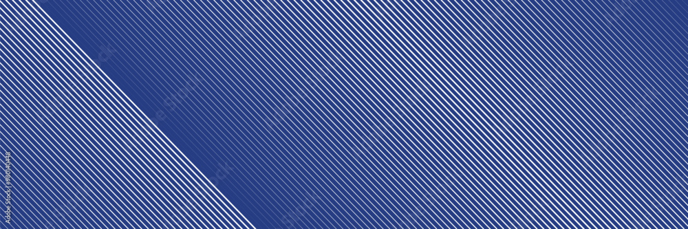 Obraz premium Modern abstract blue background with glowing geometric lines. Blue gradient hexagon shape design. Vector illustration.