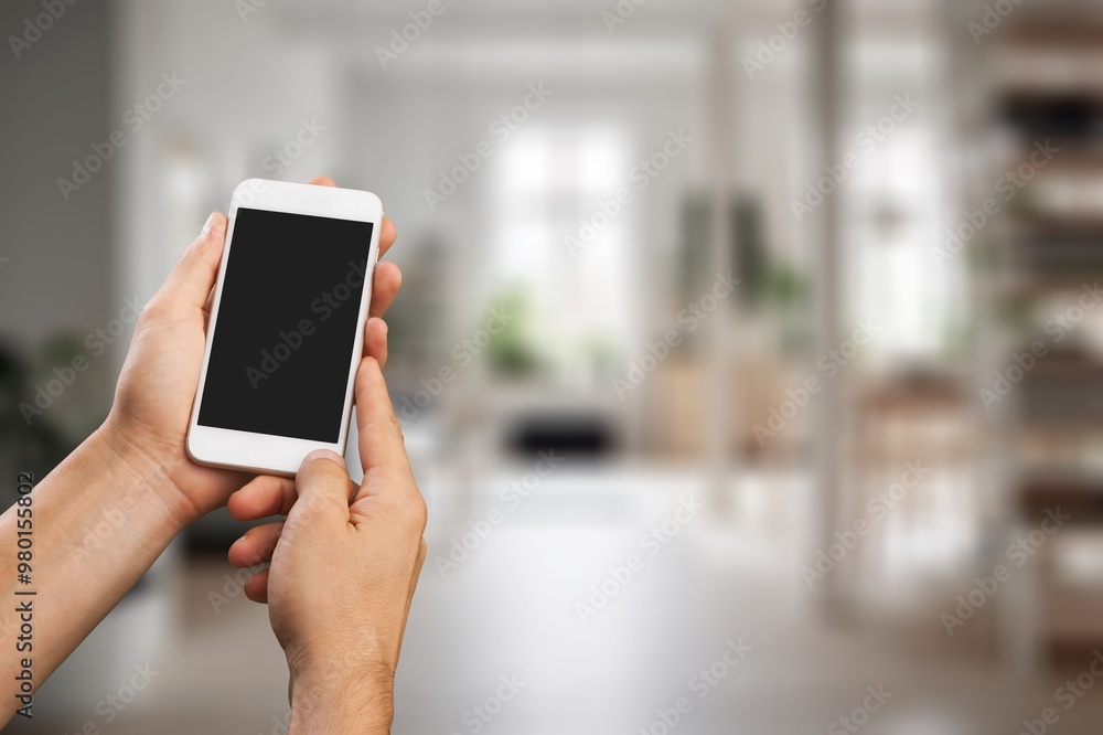 cell phone with blank screen mockup. cell phone with blank screen mockup.