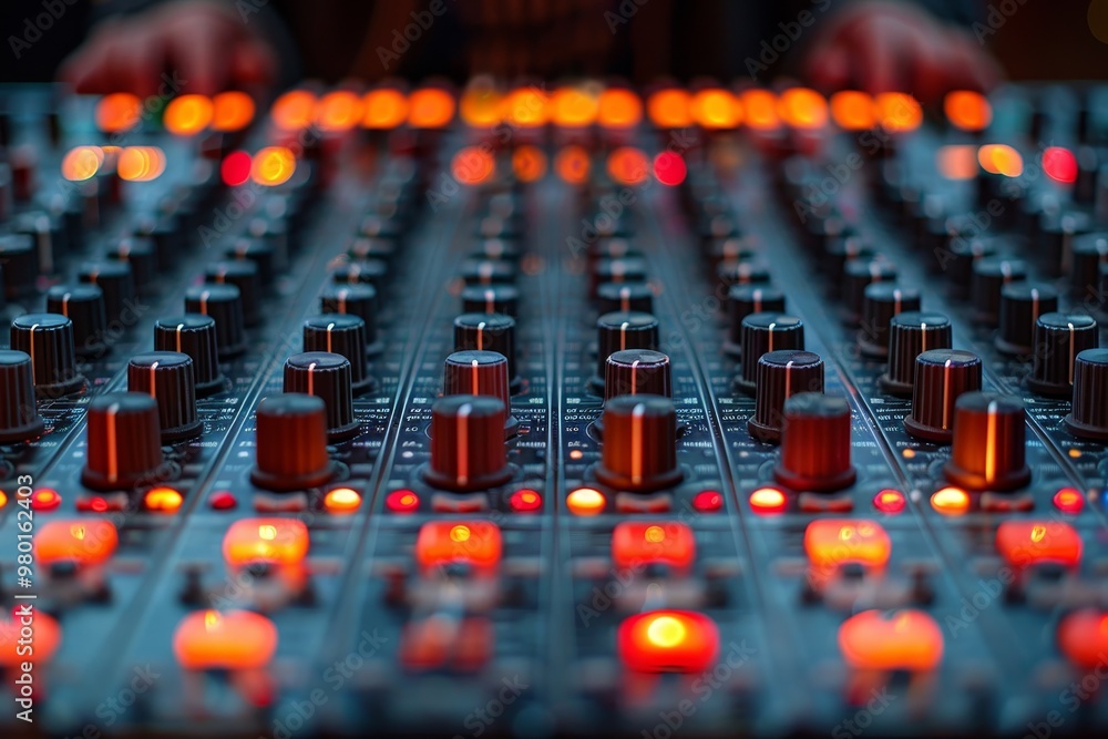 Obraz premium Innovative remote controls for sound engineers revolutionizing mixing console operations