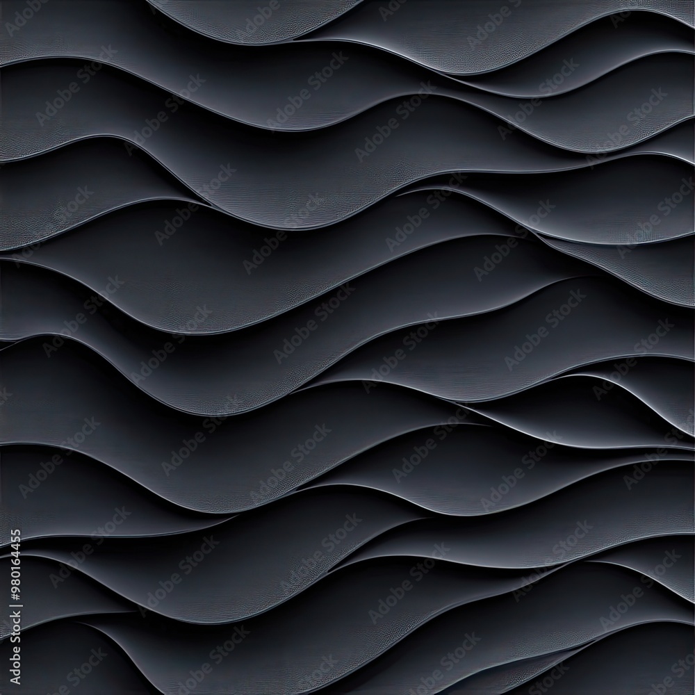 Elegant and modern black wave pattern, perfect for backgrounds or design projects, adding a touch of sophistication and depth. Elegant and modern black wave pattern, perfect for backgrounds or design projects, adding a touch of sophistication and depth.