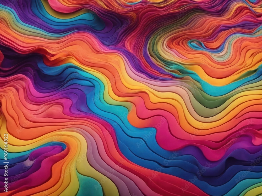 Seamless psychedelic rainbow pattern background Seamless psychedelic rainbow pattern background