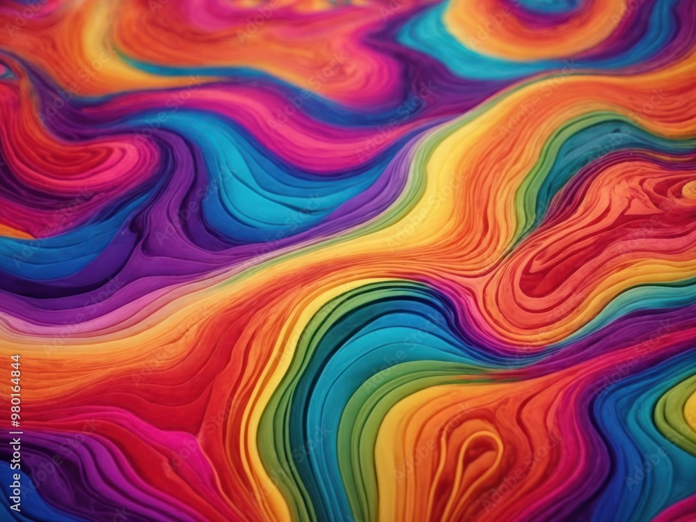 Seamless psychedelic rainbow pattern background Seamless psychedelic rainbow pattern background
