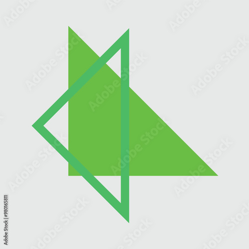 Design elements formed from triangular shapes