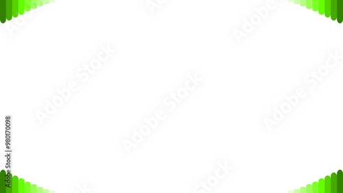 Background white with green gradient stack border. Vector can be used for banners, posters, power points, templates, slides, etc.