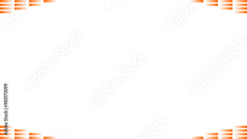 Background white with orange stack border. Vector can be used for banners, posters, power points, templates, slides, etc.