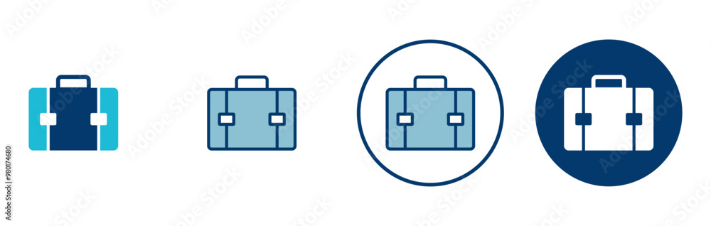 Briefcase icon vector isolated on white background. Briefcase vector icon Briefcase icon vector isolated on white background. Briefcase vector icon
