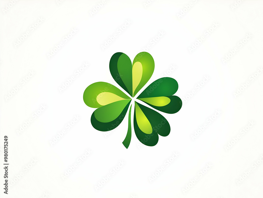 A vibrant green four-leaf clover symbolizing luck and prosperity, perfect for nature and celebration themes. A vibrant green four-leaf clover symbolizing luck and prosperity, perfect for nature and celebration themes.