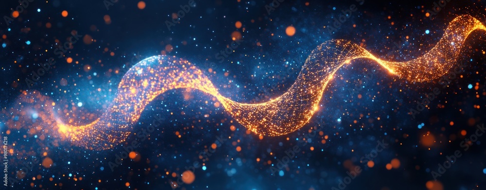Abstract Glittering Wave of Light Abstract Glittering Wave of Light