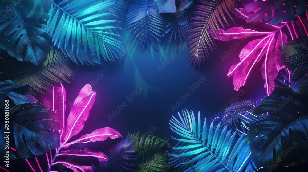 Nature-Inspired Neon Abstract Backgrounds Nature-Inspired Neon Abstract Backgrounds