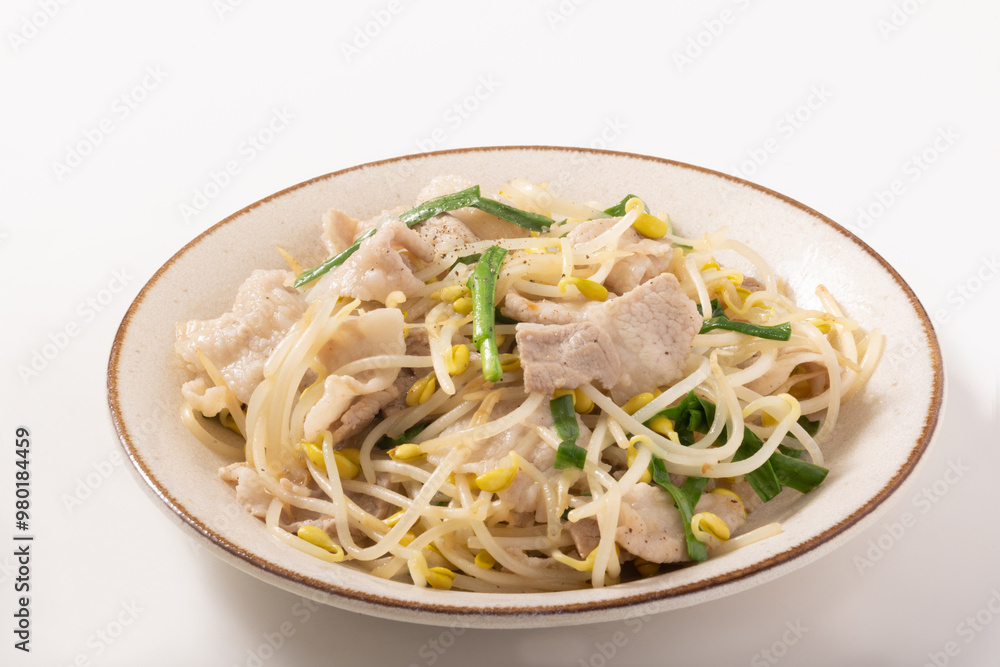 豚ニラもやし炒め 豚ニラもやし炒め