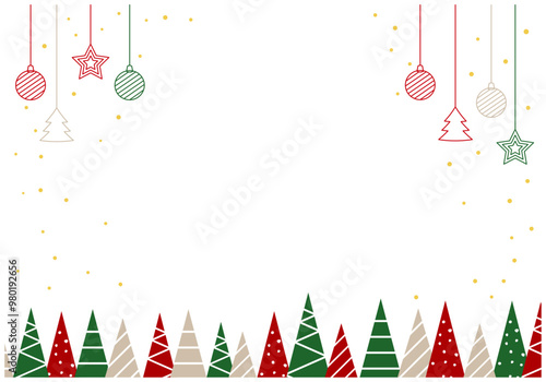 クリスマス背景クリスマスツリー14の1