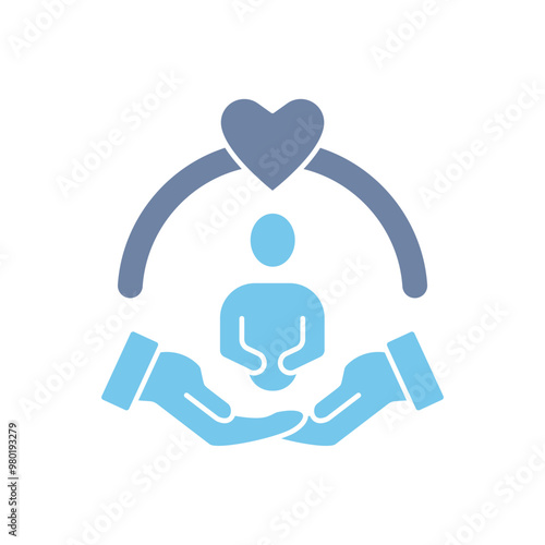 self care concept line icon. Simple element illustration. 
self care concept outline symbol design.