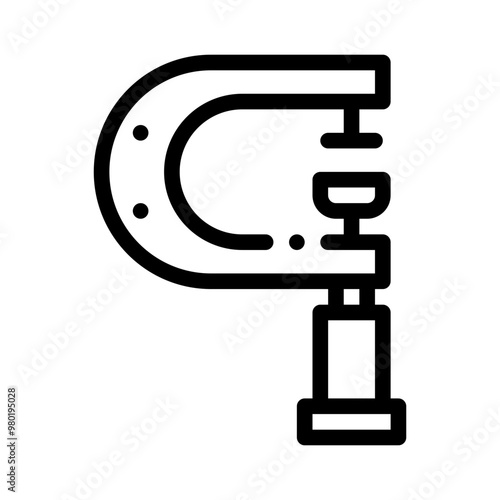 micrometer line icon