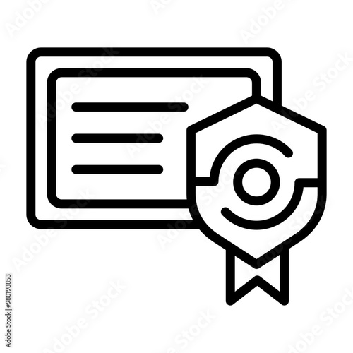 Digital Certificate Icon