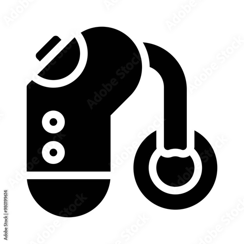 hearing aid glyph icon