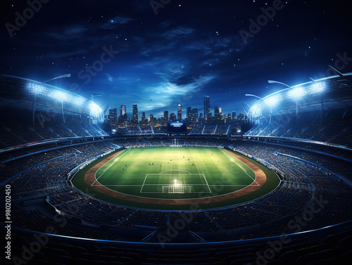Generous Gradient football field background