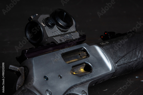 Carta da parati Lever action rifle side gate