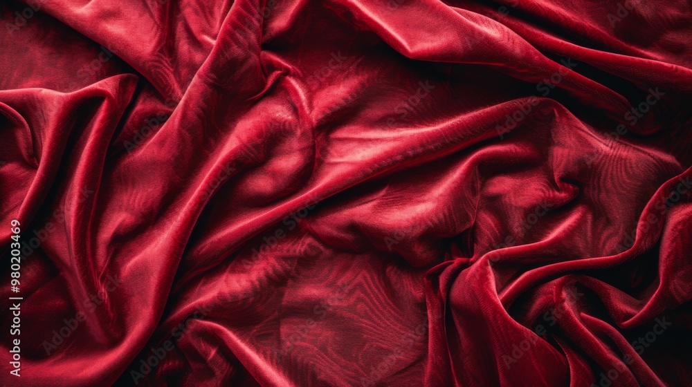 Red Velvet Fabric Texture Background - Smooth Luxury Material Red Velvet Fabric Texture Background - Smooth Luxury Material