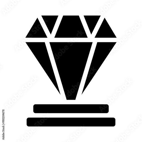 precious stone glyph icon