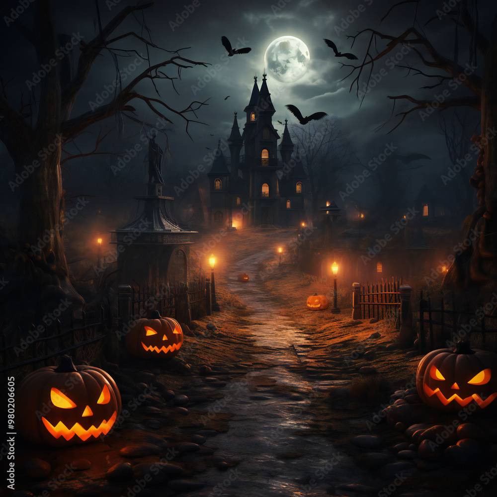 Halloween 3d Elements Isolated for social media post Halloween 3d Elements Isolated for social media post