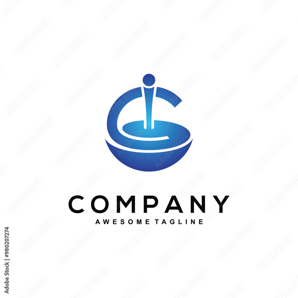 Letter C logo design