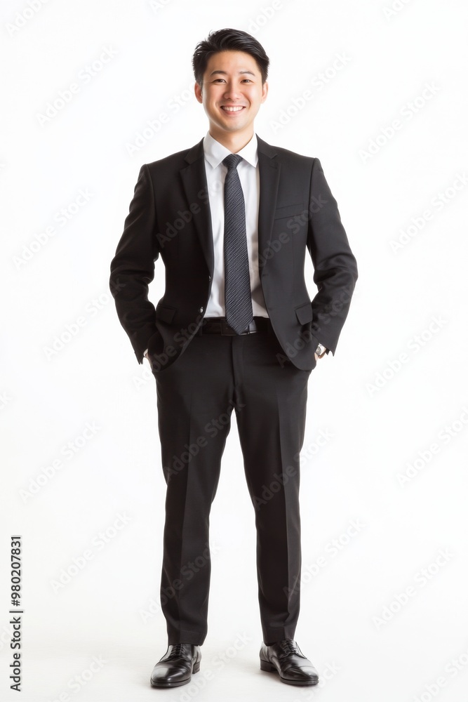 Full shot of professional looking 32 year old male. Work, job, outfit. Isolated on white background Full shot of professional looking 32 year old male. Work, job, outfit. Isolated on white background
