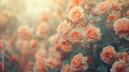 Wallpaper Mural Vintage Floral Wall with Vibrant Roses Hydrangeas and Orchids Torontodigital.ca